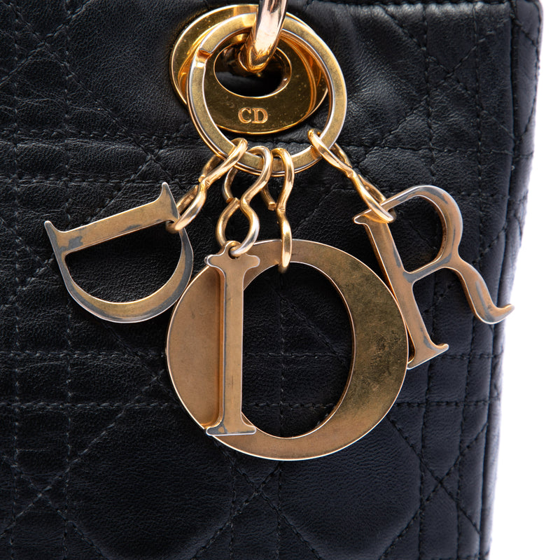 Medium Lambskin Cannage Lady Dior - Image 5