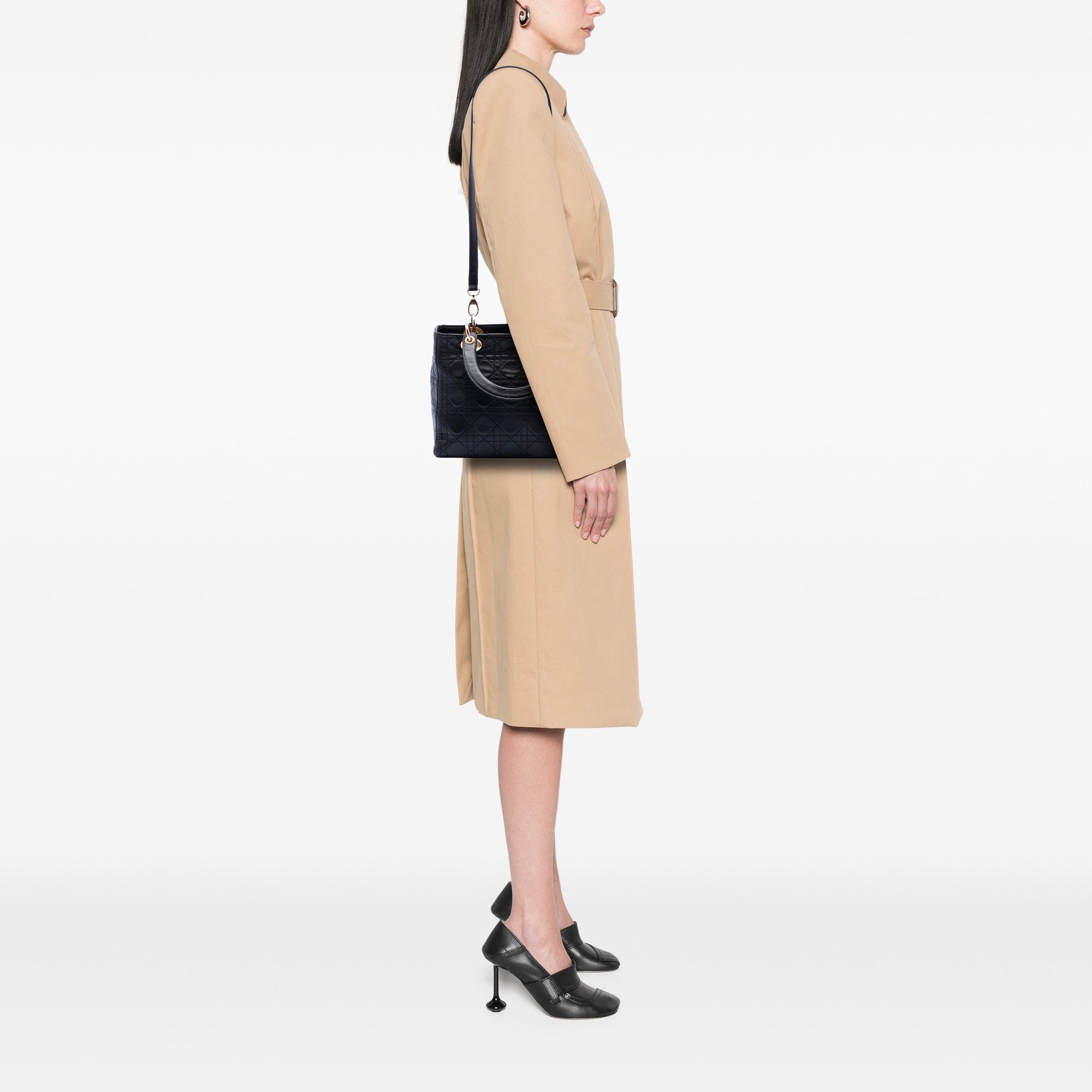 Medium Lambskin Cannage Lady Dior - Image 7