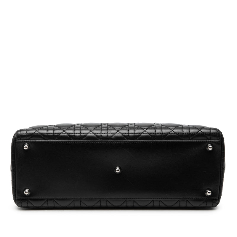 Large Lambskin Cannage Lady Dior - Image 3