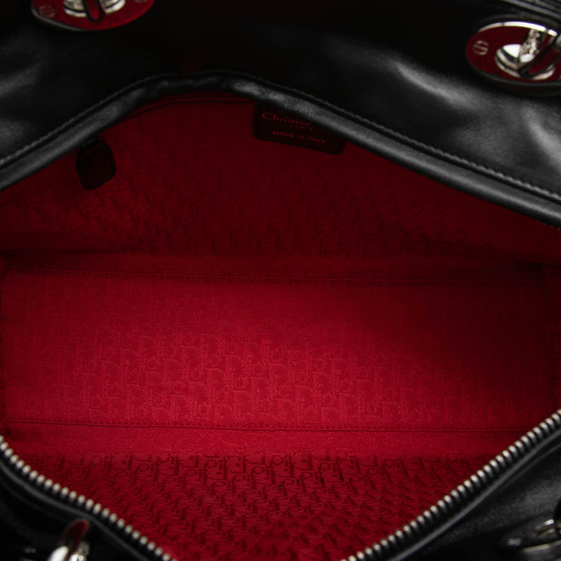 Large Lambskin Cannage Lady Dior - Image 4