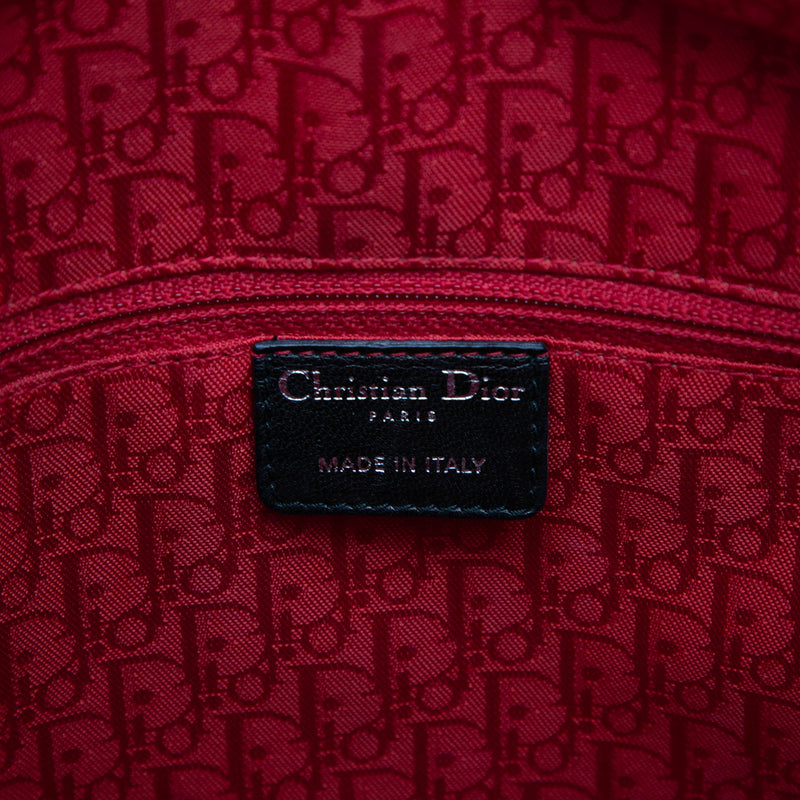 Large Lambskin Cannage Lady Dior - Image 5