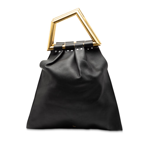 Leather Open Triangle Sac Handbag - Image 1