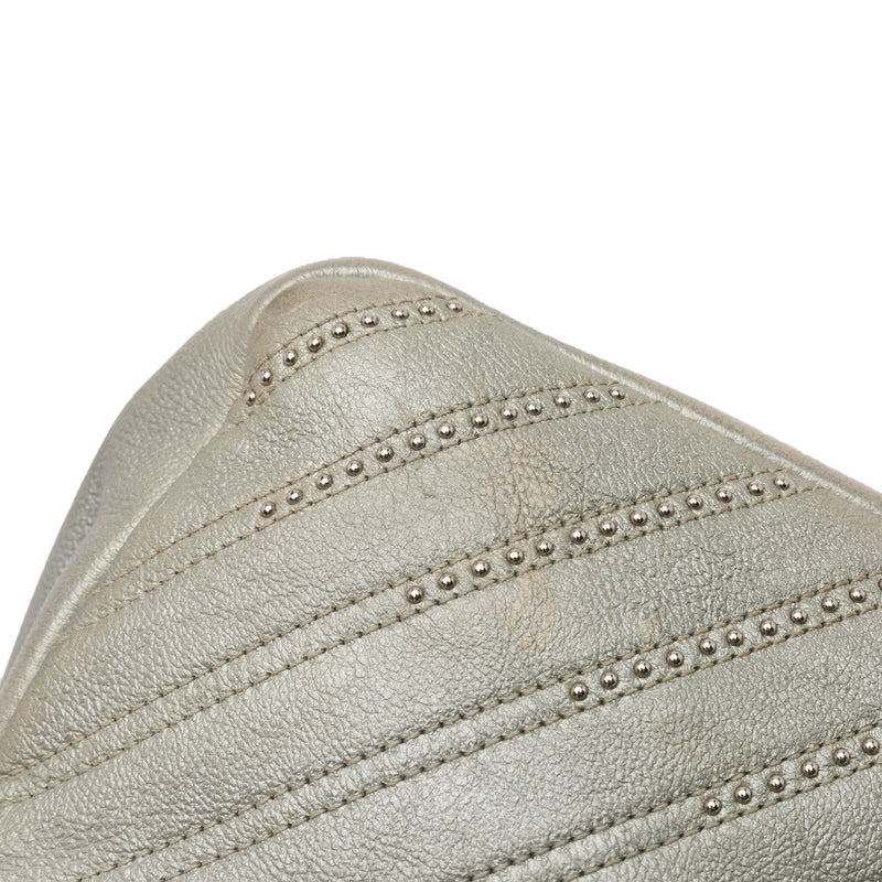 Medium Chevron Calfskin Stud Wars Flap - Image 9