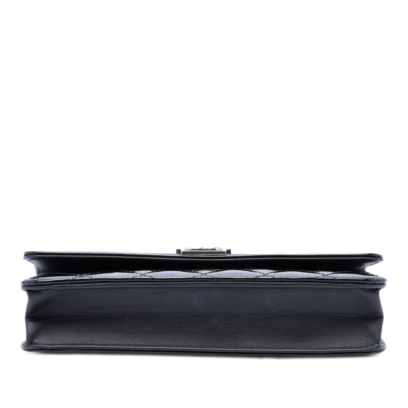 Quilted Patent Boy Wallet on Chain - Image 3