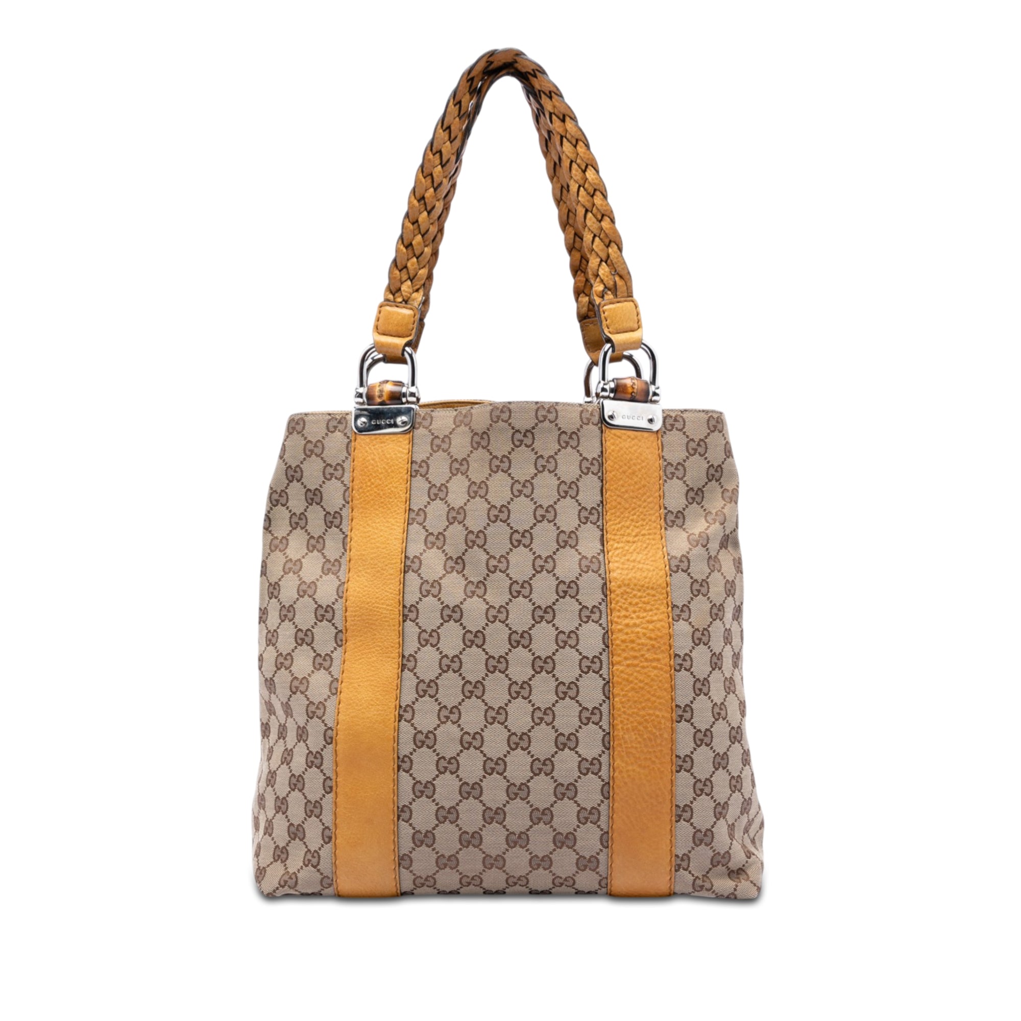 Large GG Canvas Bamboo Libeccio Tote - Image 1