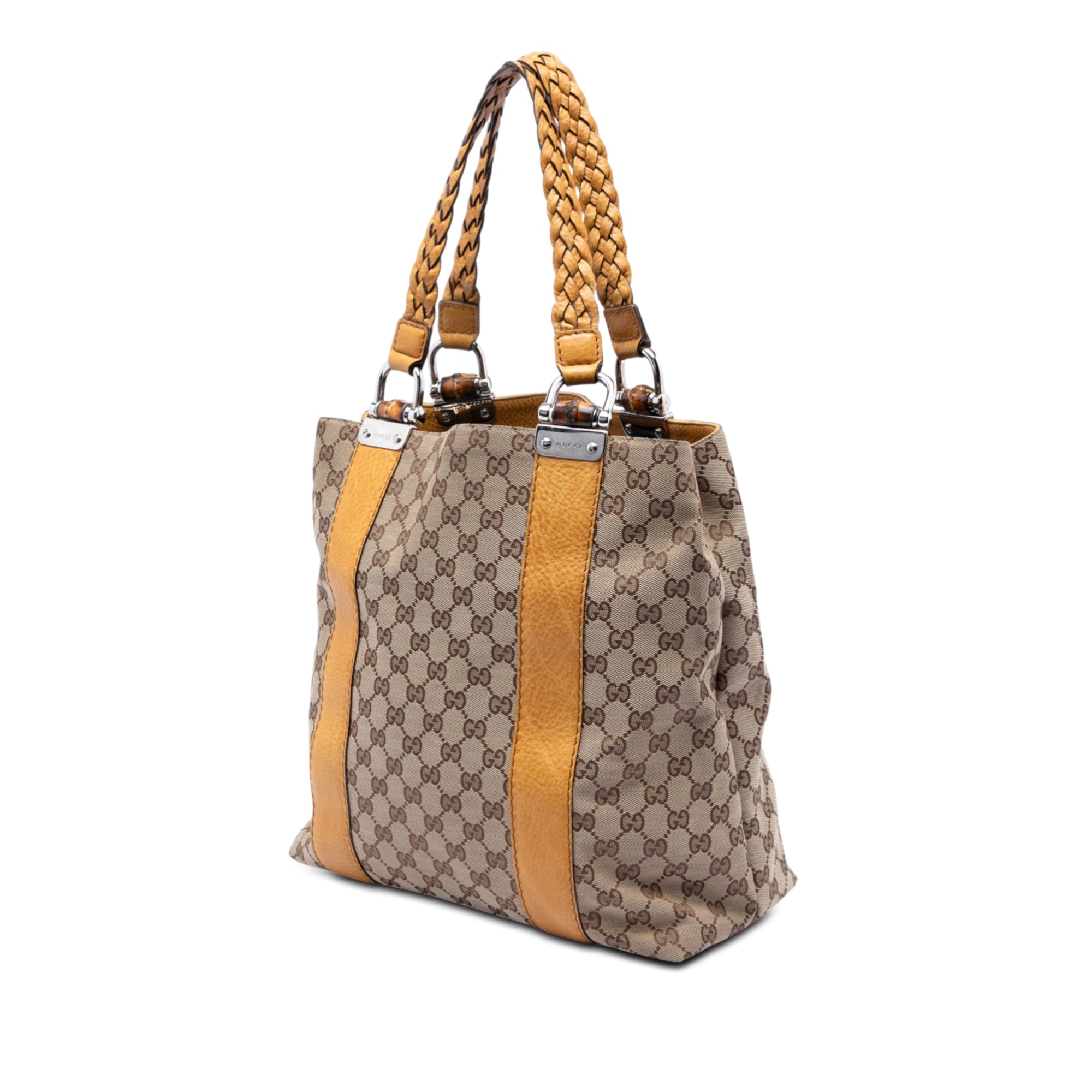 Large GG Canvas Bamboo Libeccio Tote - Image 2