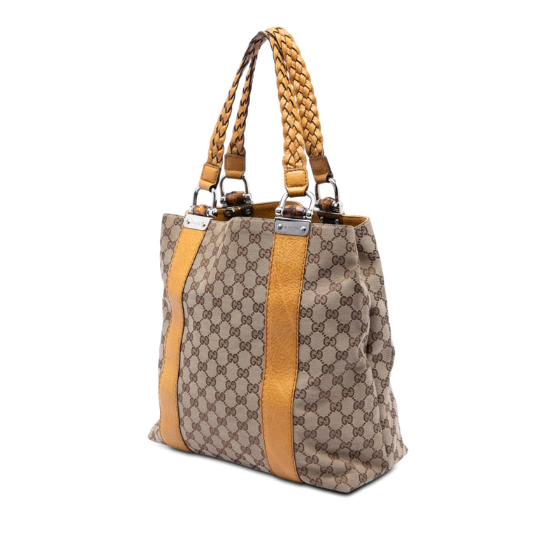 Large GG Canvas Bamboo Libeccio Tote - Image 2