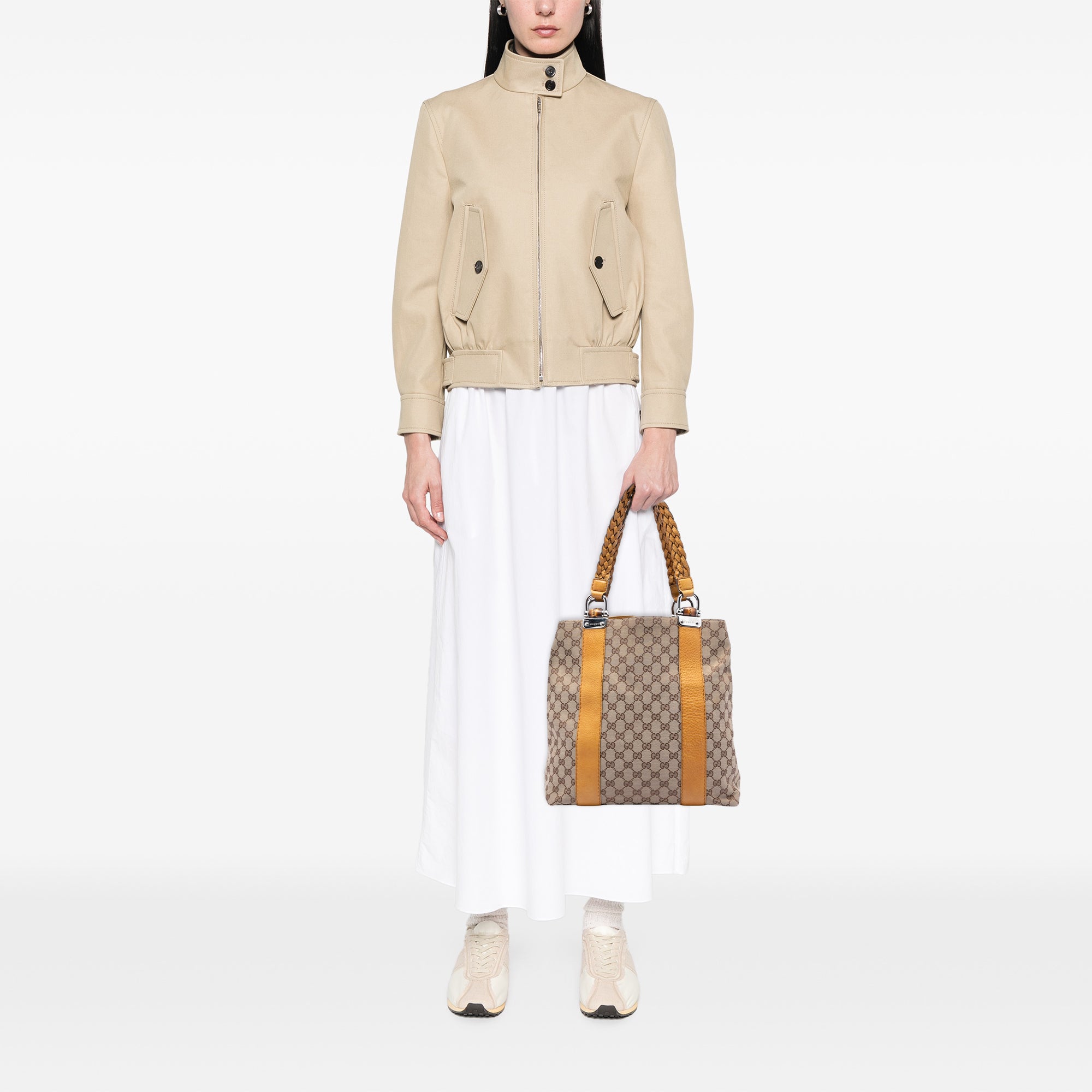 Large GG Canvas Bamboo Libeccio Tote - Image 7