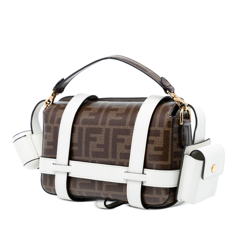 Mini Zucca Glazed Fabric Cage Baguette Satchel - Image 2