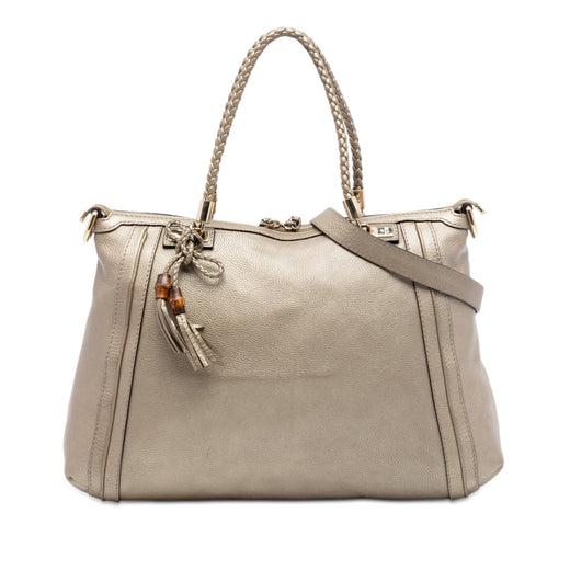 Large Leather Bella Tote - Image 1