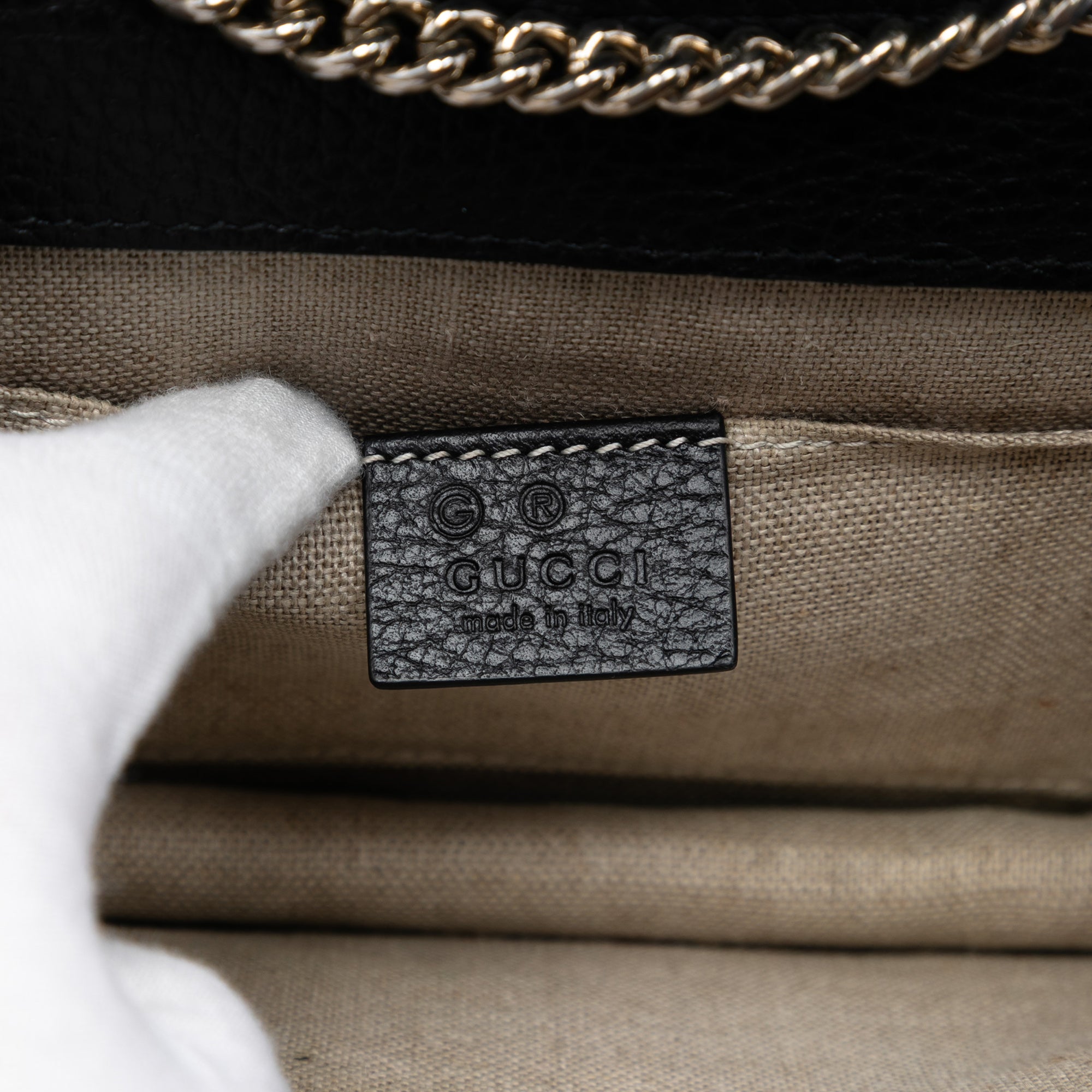 Small Dollar Calfskin Interlocking G Crossbody - Image 5
