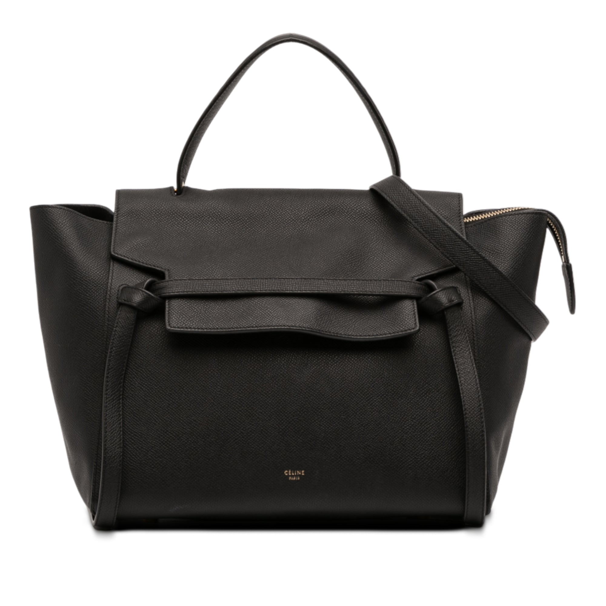 Mini Grained Calfskin Belt Satchel - Image 1