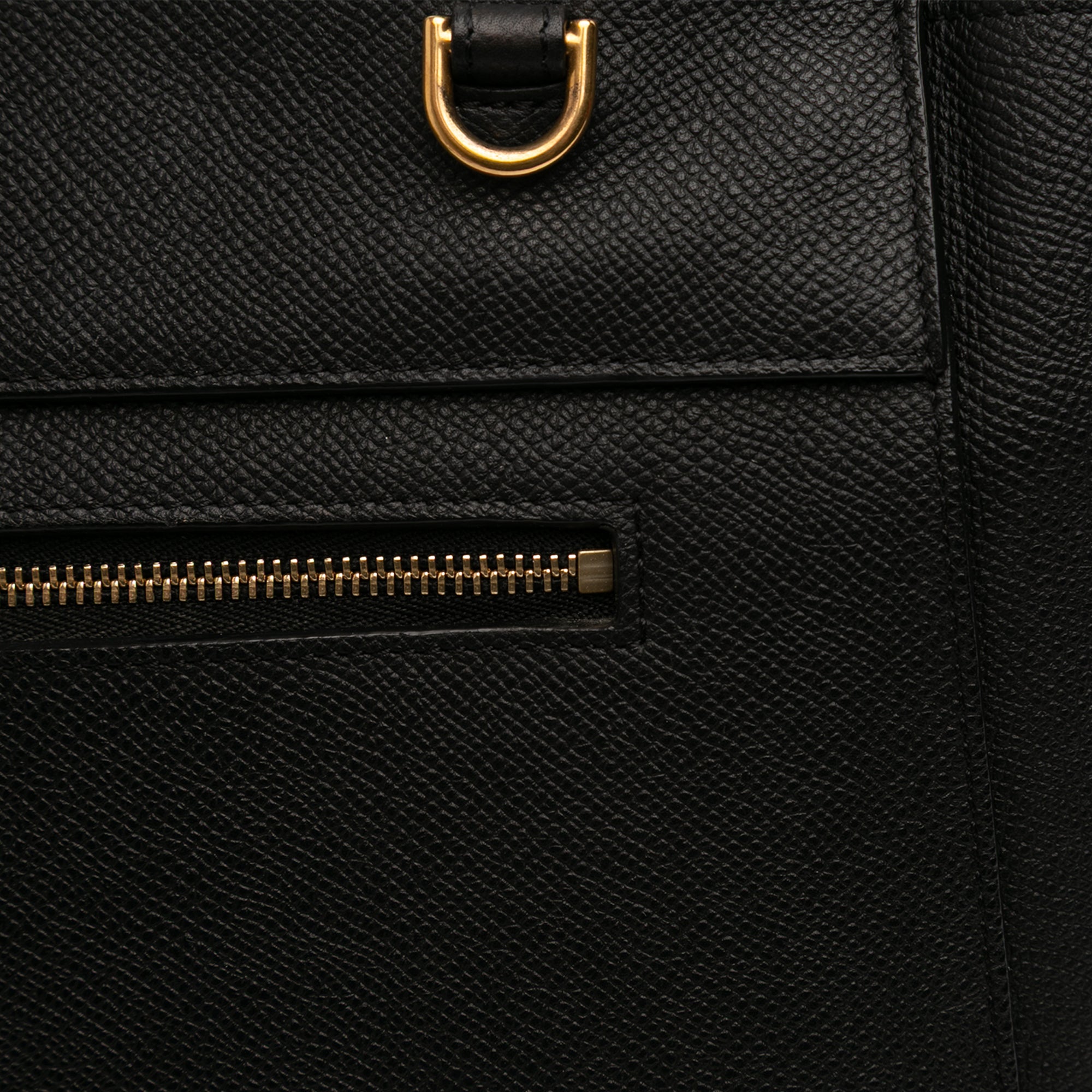 Mini Grained Calfskin Belt Satchel - Image 10
