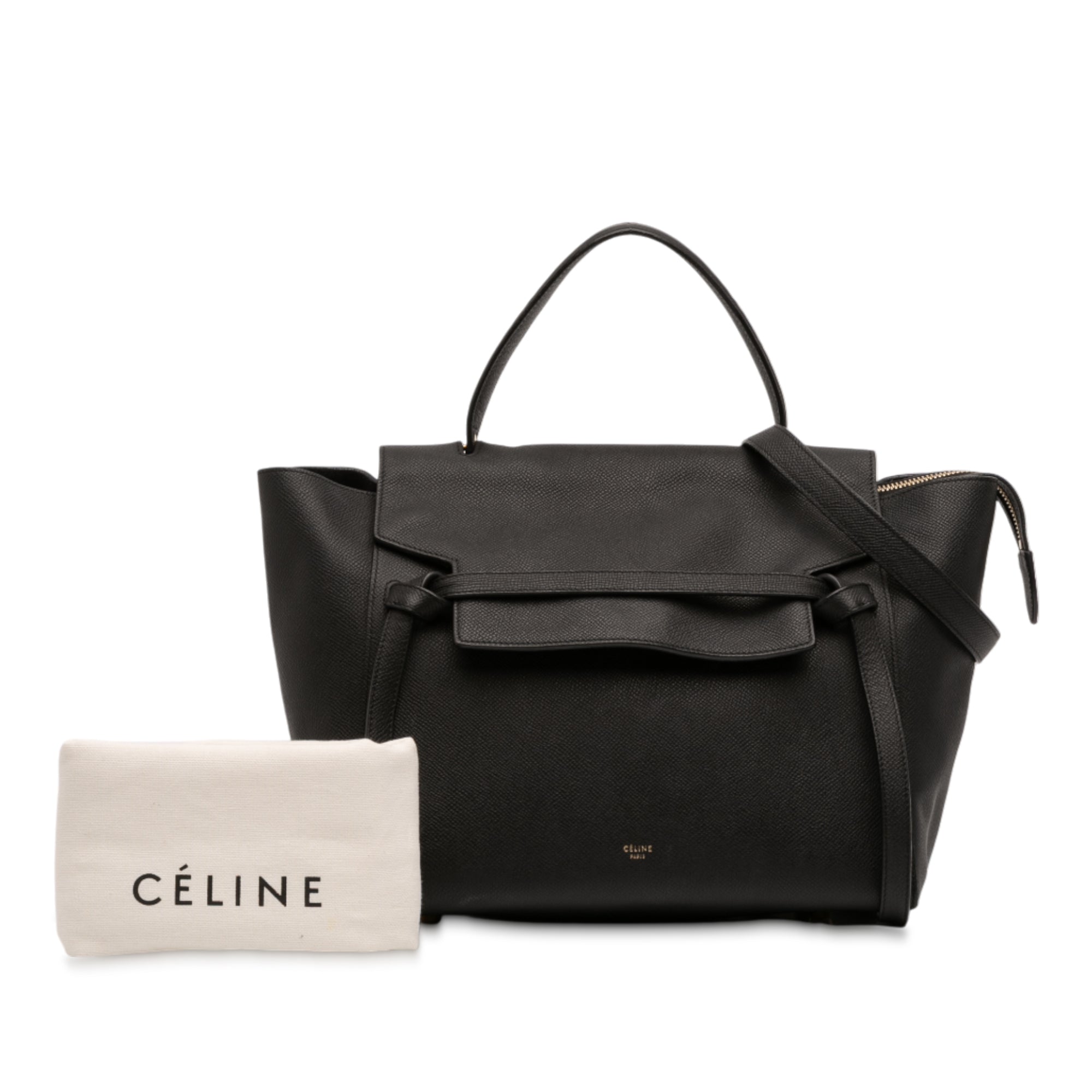 Mini Grained Calfskin Belt Satchel - Image 12
