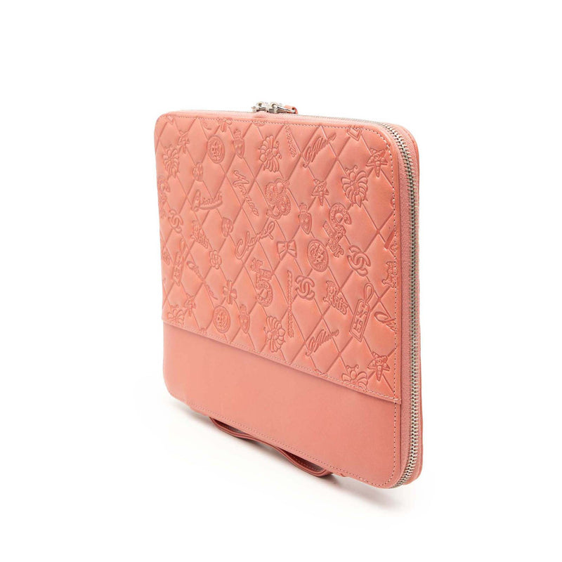 Embossed Lambskin Lucky Symbols iPad Case - Image 2
