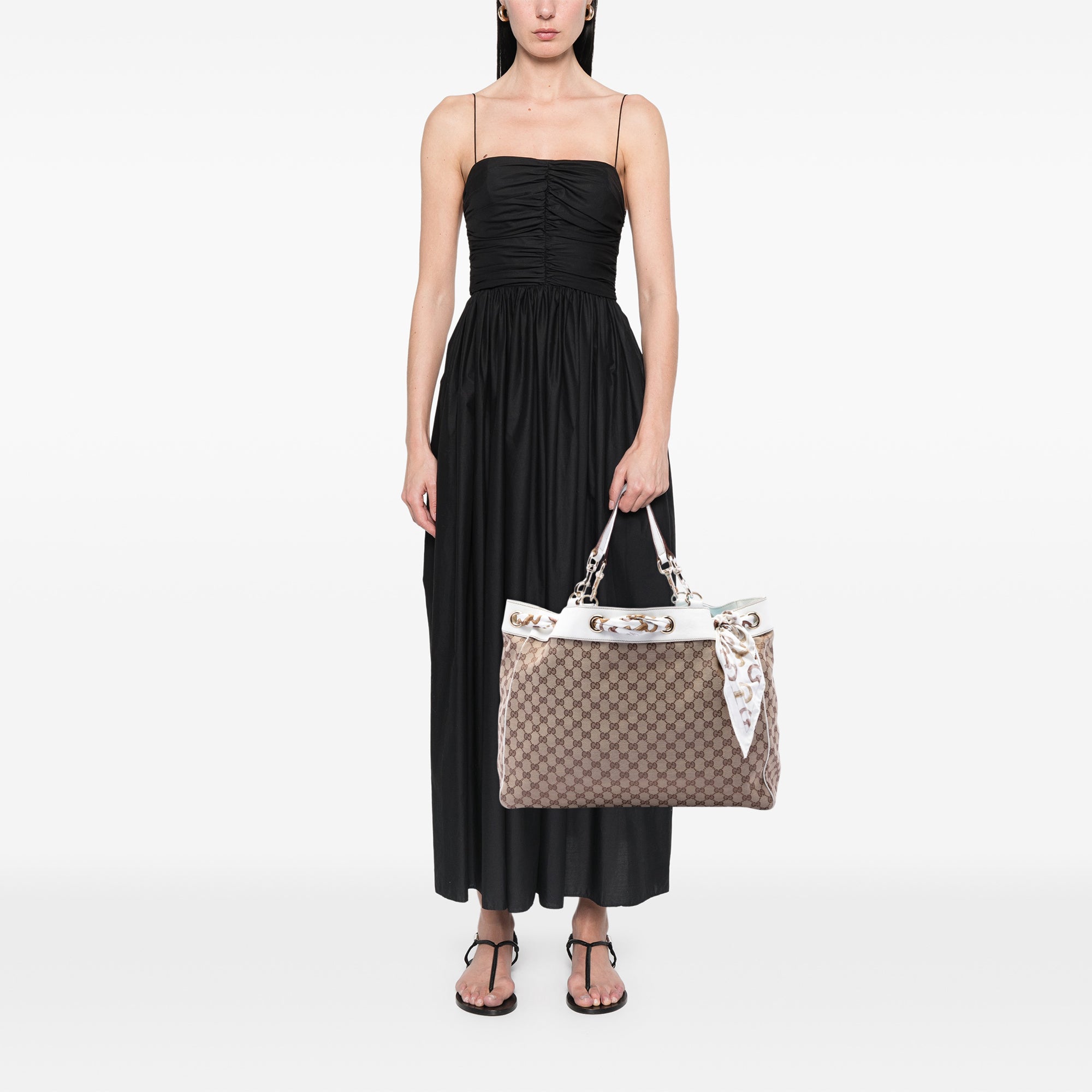Large GG Canvas Positano Scarf Tote - Image 6