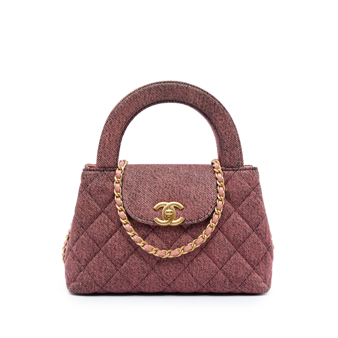 Nano Washed Denim Kelly Shopper Bag - Image 1