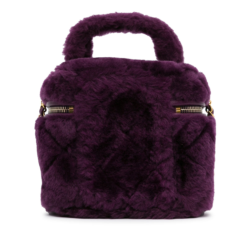 Small Quilted Shearling Vanity Case - Image 3
