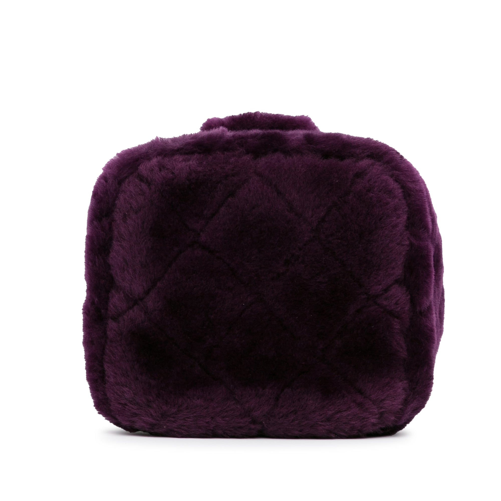Small Quilted Shearling Vanity Case - Image 4