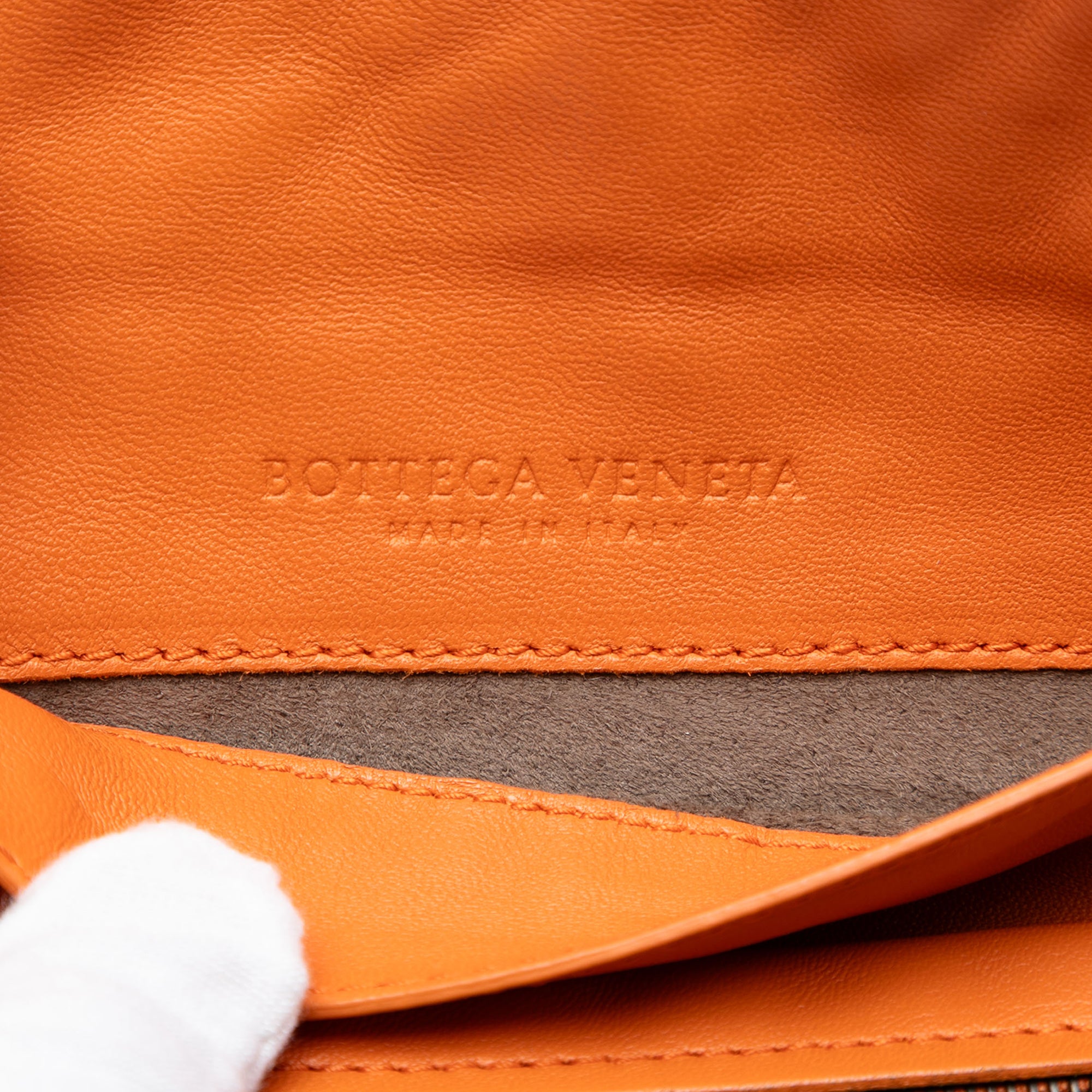 Mini Nappa Intrecciato Expandable Chain Flap Crossbody - Image 5