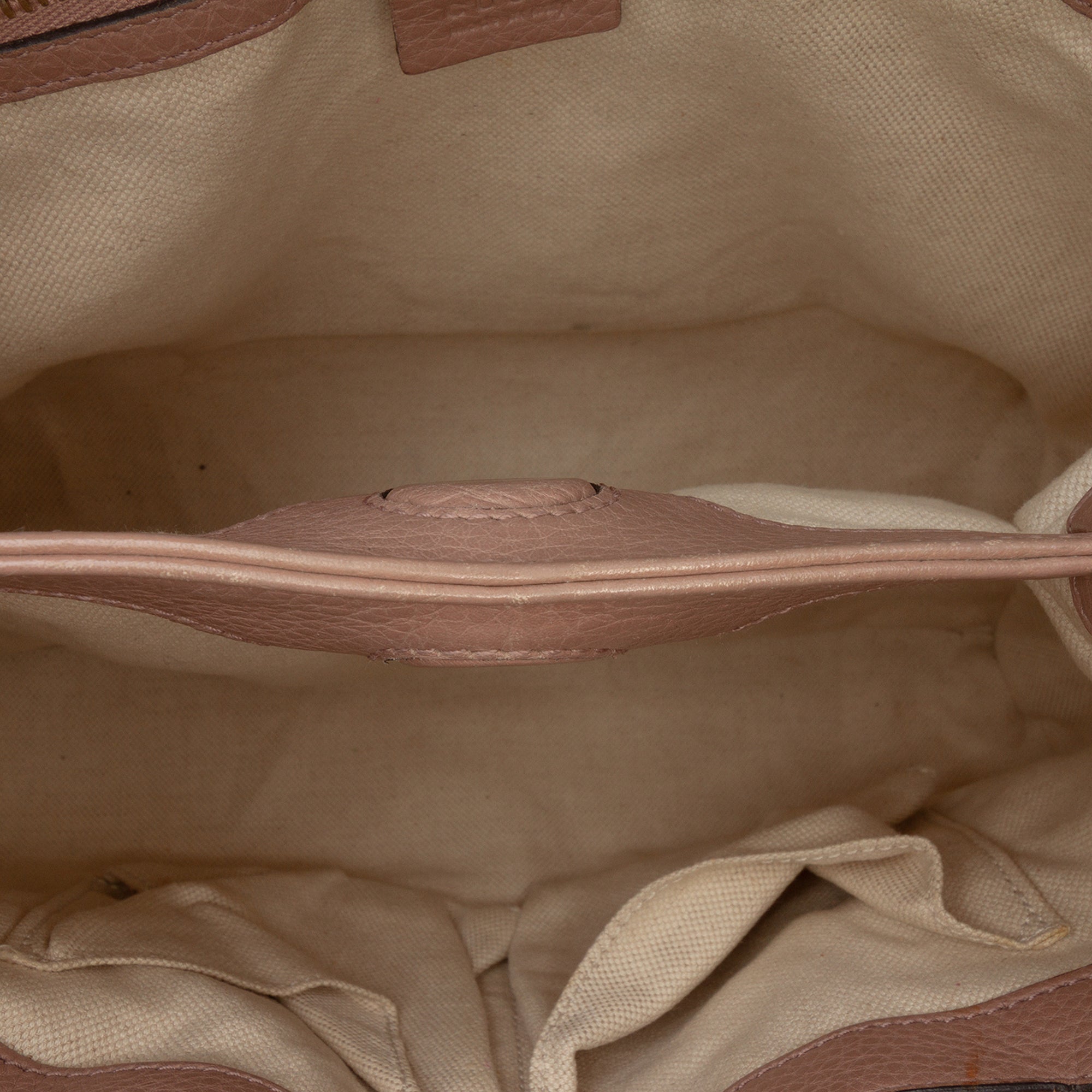 Small Calfskin Bamboo Shopper Satchel - Image 4