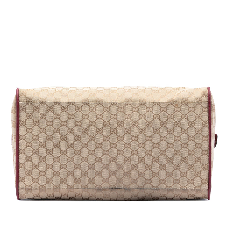 GG Canvas Web Travel Bag - Image 3