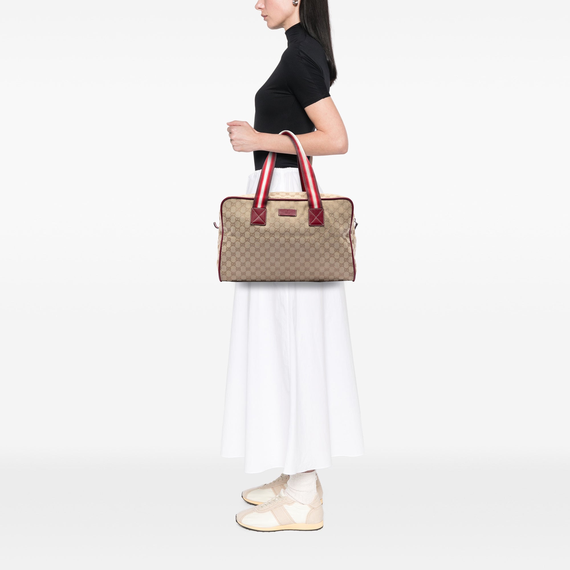 GG Canvas Web Travel Bag - Image 7