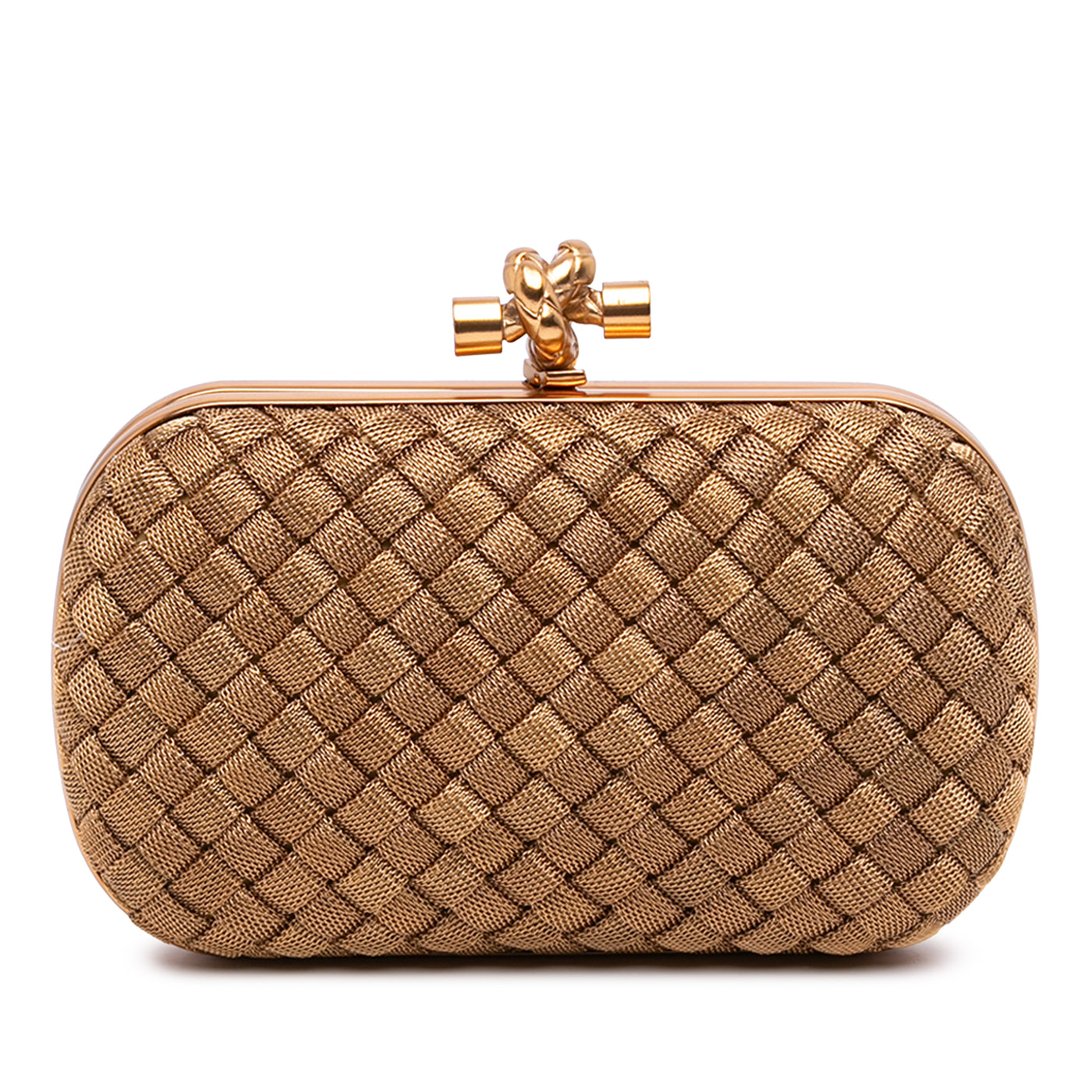 Metal Intrecciato Knot Clutch - Image 1