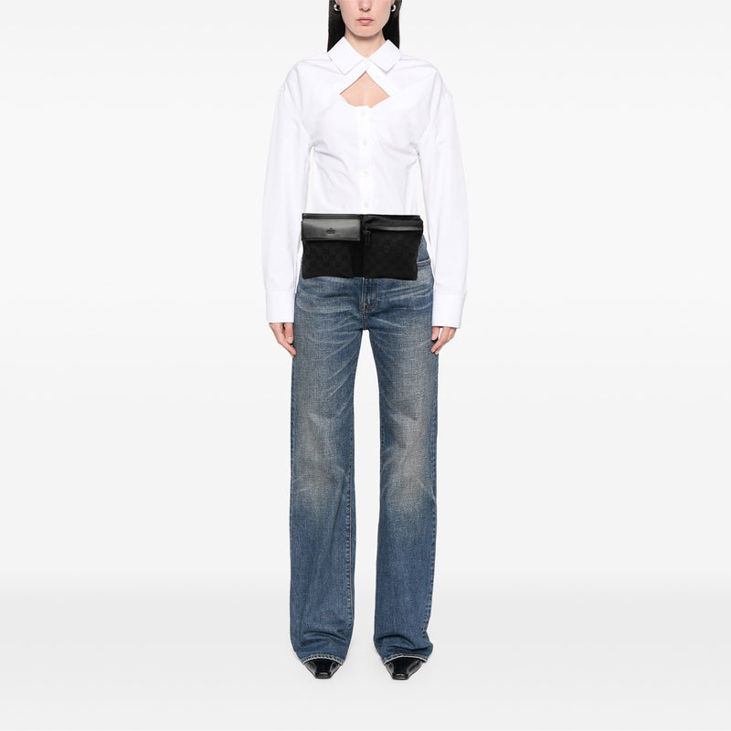 GG Canvas Double Pocket Belt Bag - Image 7
