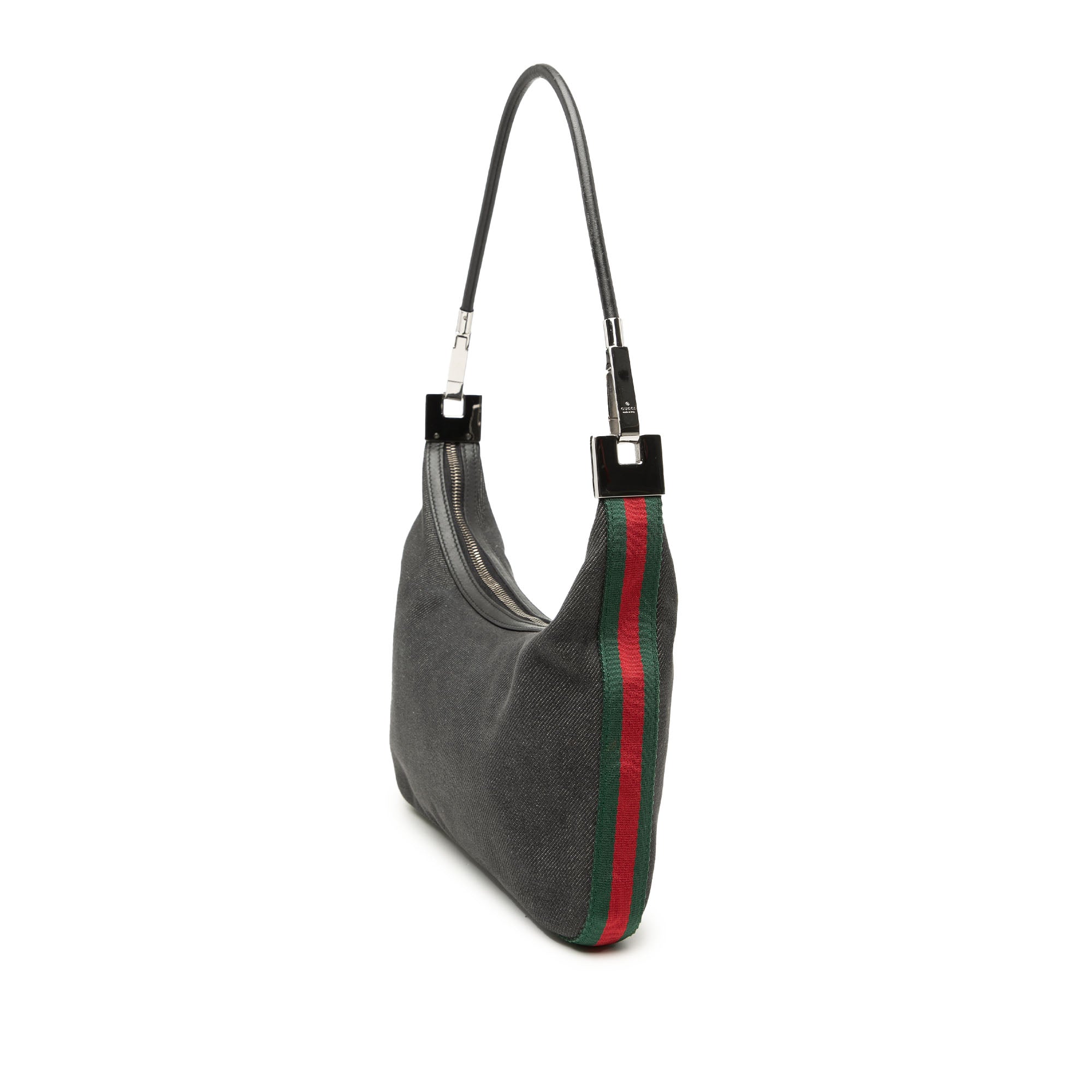 Denim Web Shoulder Bag - Image 2