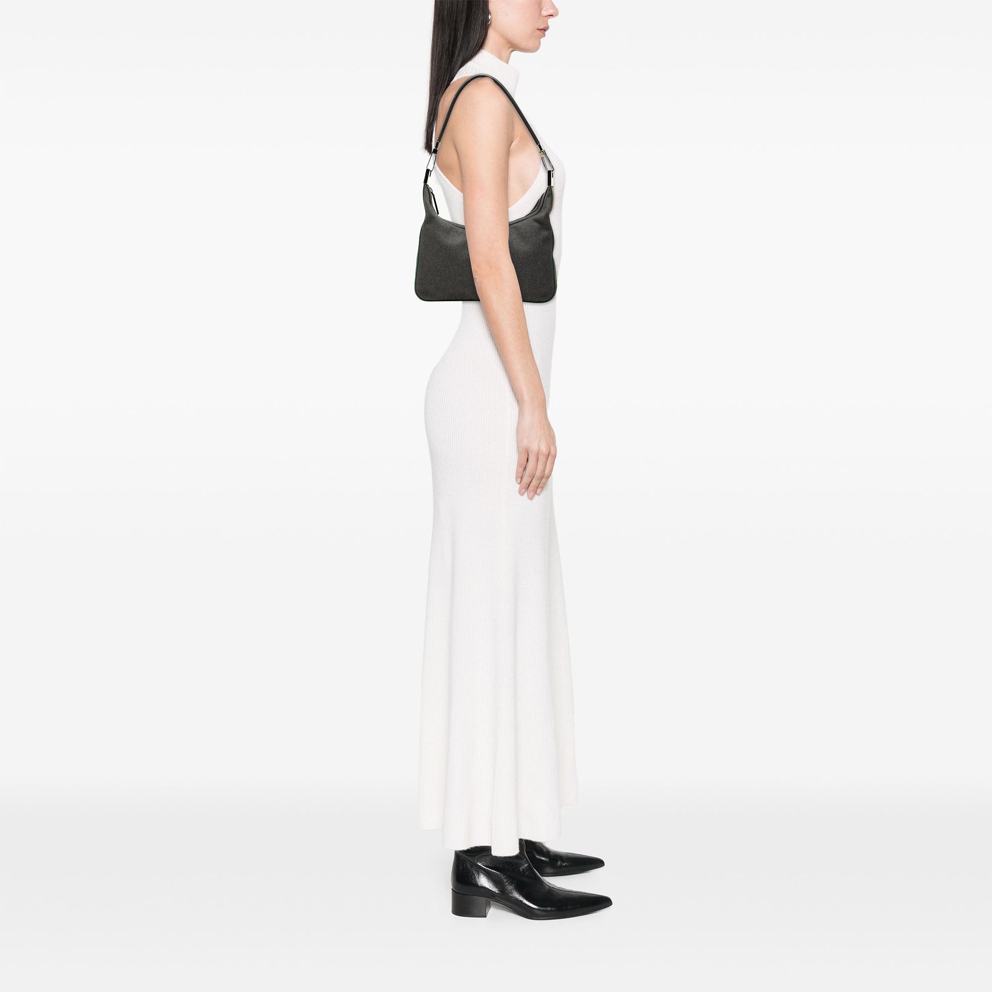 Denim Web Shoulder Bag - Image 7