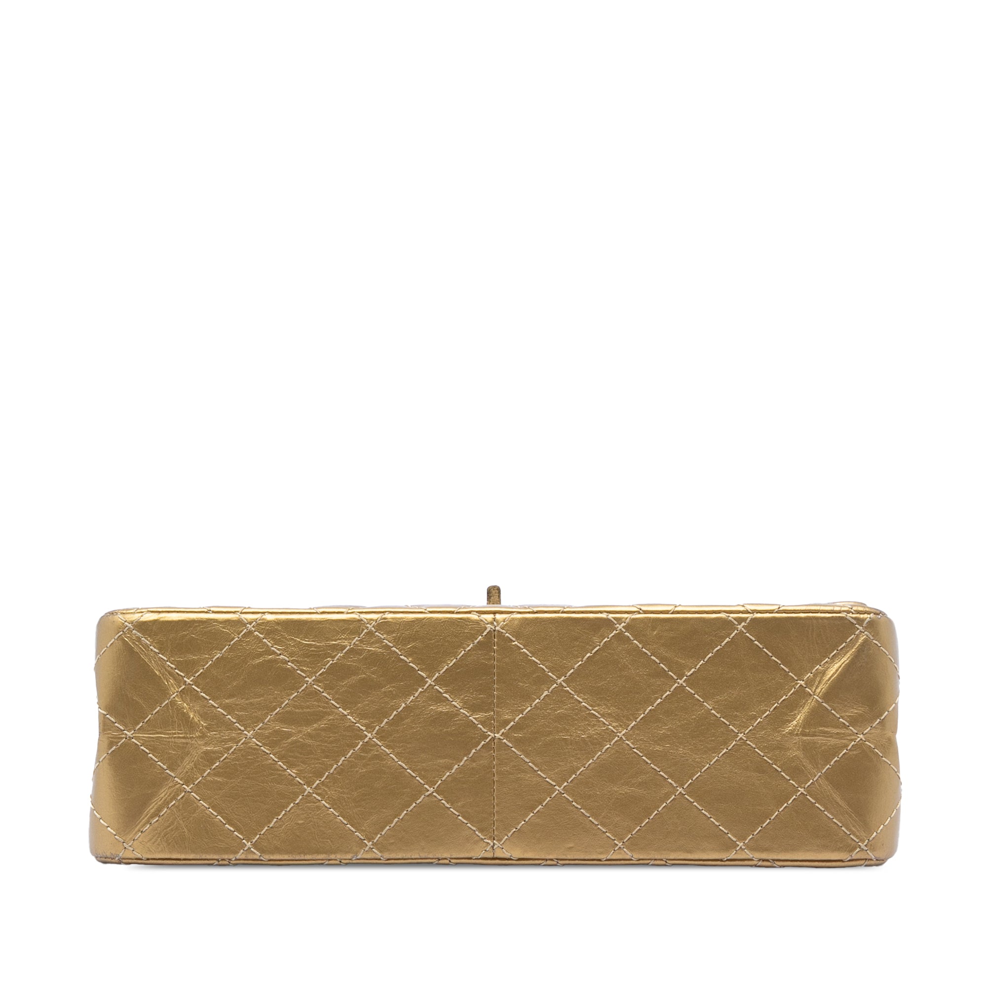 Quilted Metallic Aged Calfskin Reissue 2.55 Double Flap 226 - Image 3