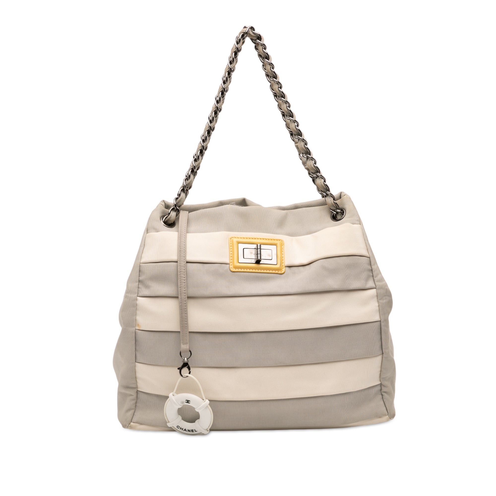 Bicolor Nylon Grosgrain Reissue 2.55 Shopping Tote - Image 1
