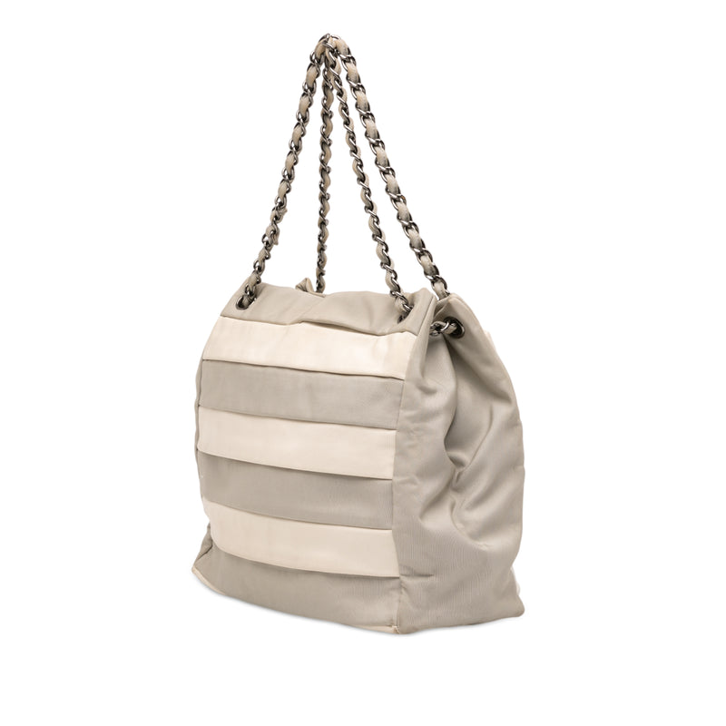 Bicolor Nylon Grosgrain Reissue 2.55 Shopping Tote - Image 2
