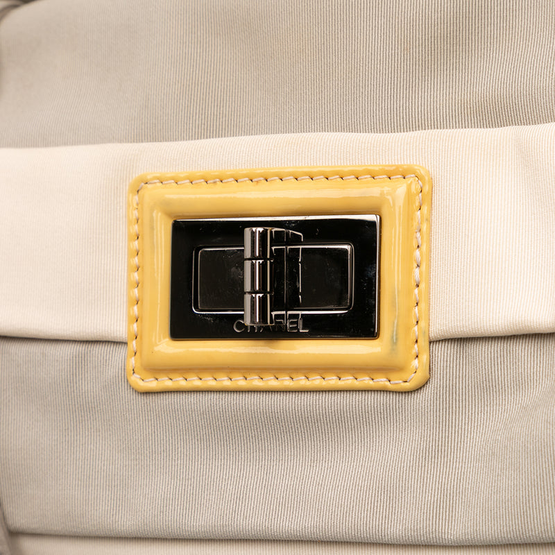 Bicolor Nylon Grosgrain Reissue 2.55 Shopping Tote - Image 7