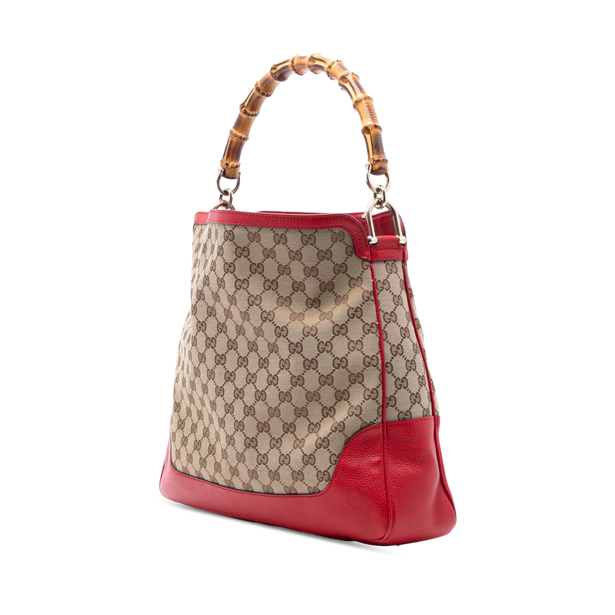 GG Canvas Bamboo Diana Satchel - Image 2