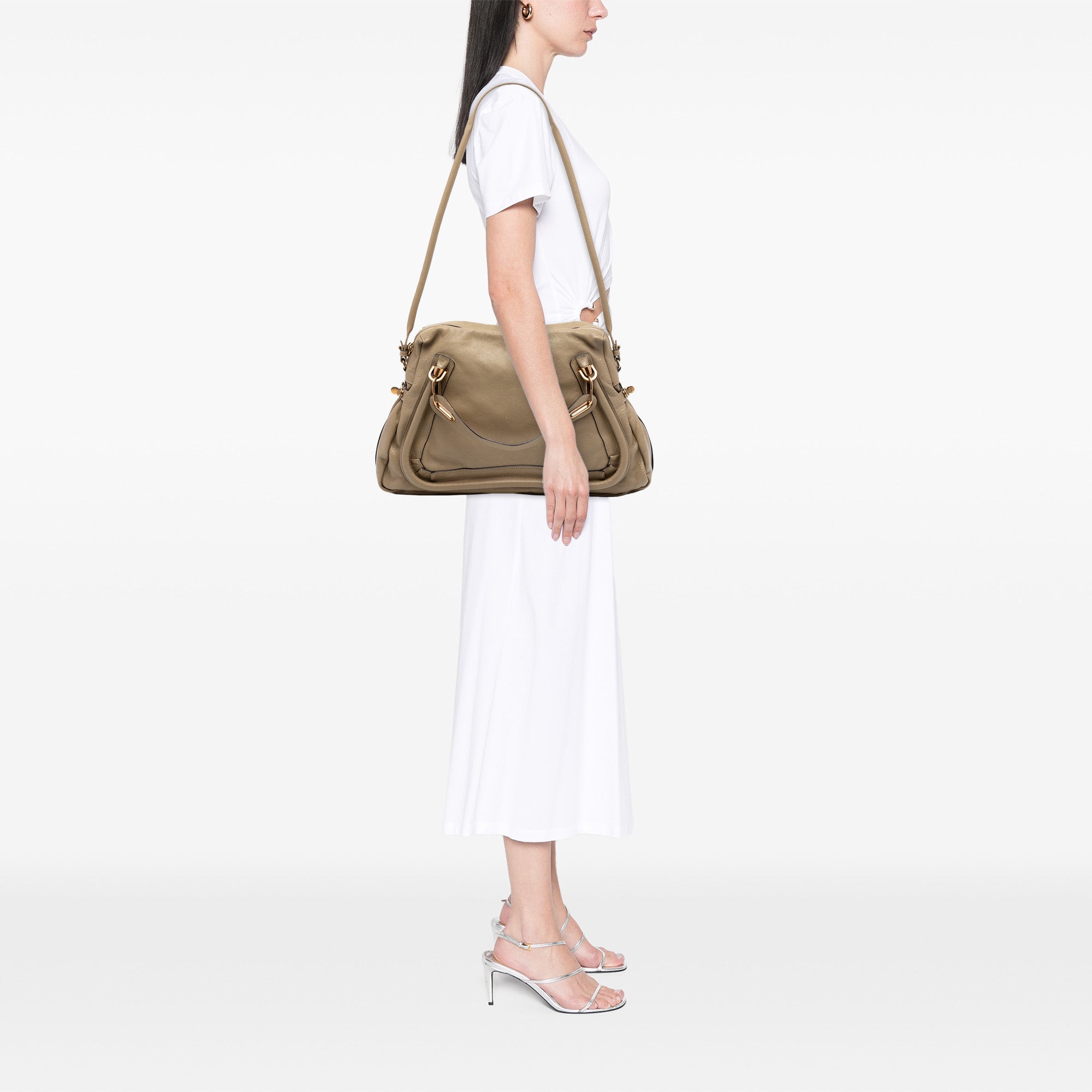 Large Leather Paraty Satchel - Image 7