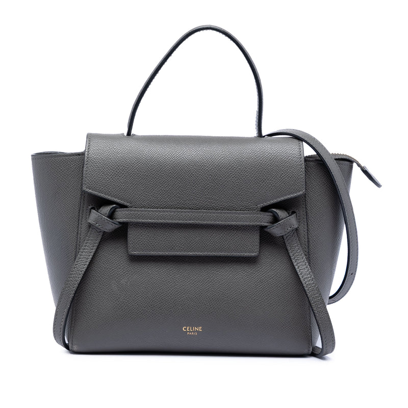 Nano Grained Calfskin Belt Bag