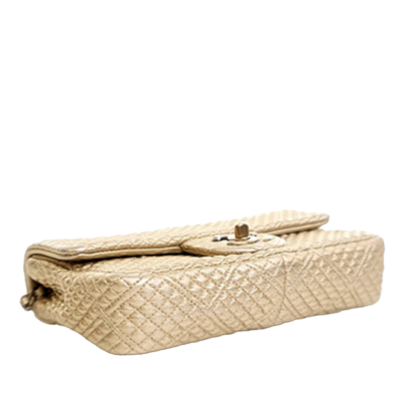 Small Micro Quilted Metallic Lambskin Coin Flap - Image 10