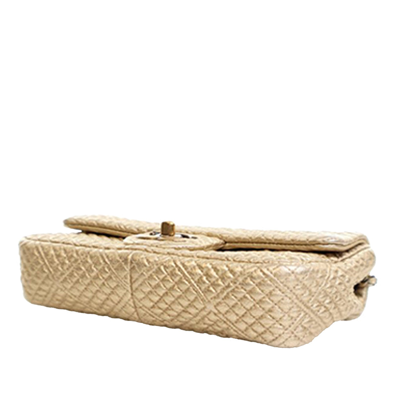 Small Micro Quilted Metallic Lambskin Coin Flap - Image 11