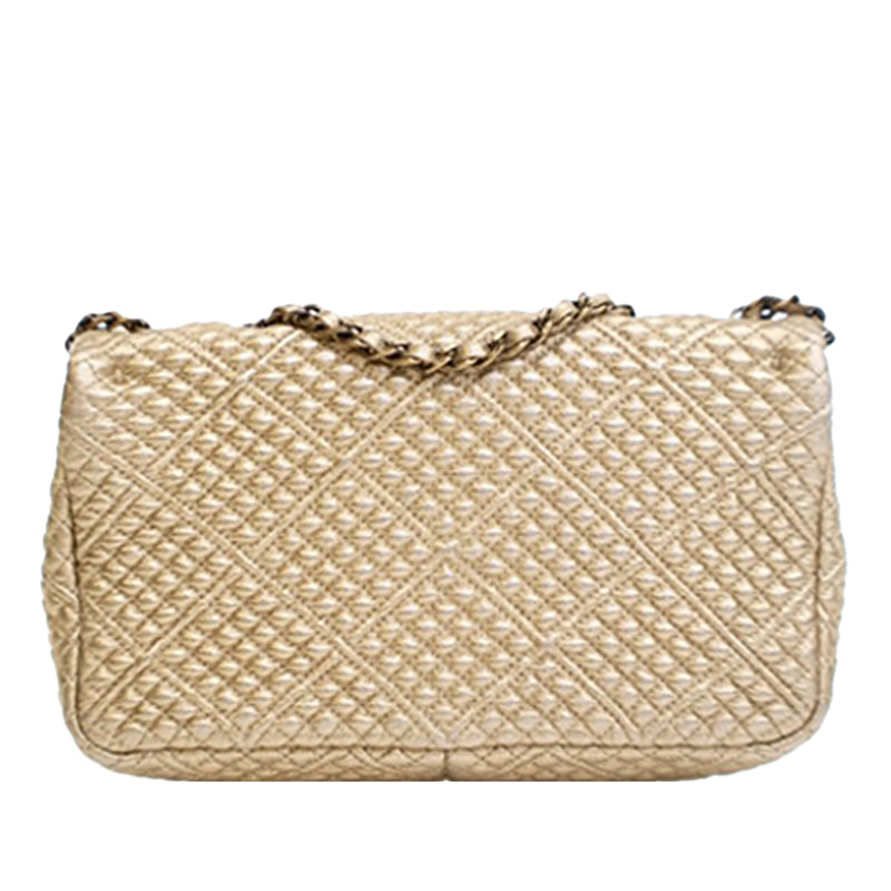 Small Micro Quilted Metallic Lambskin Coin Flap - Image 4