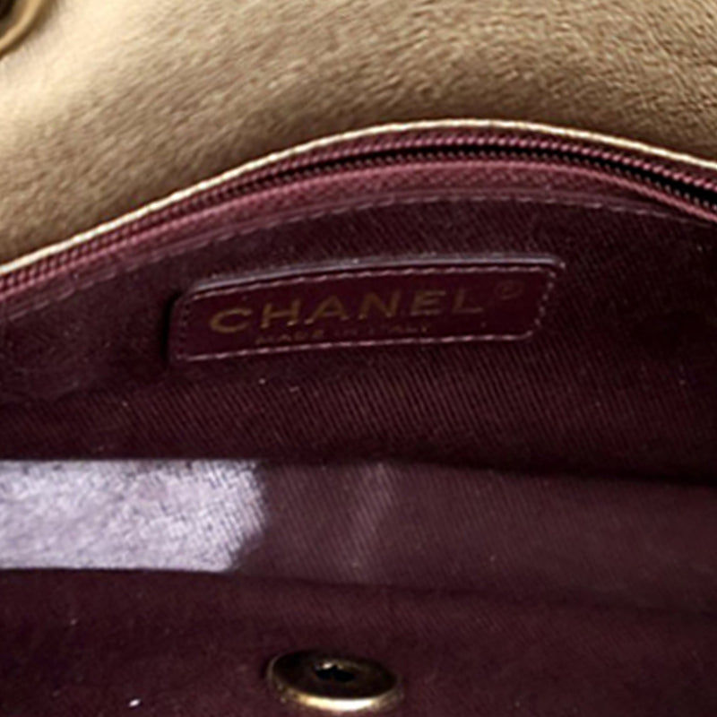 Small Micro Quilted Metallic Lambskin Coin Flap - Image 9