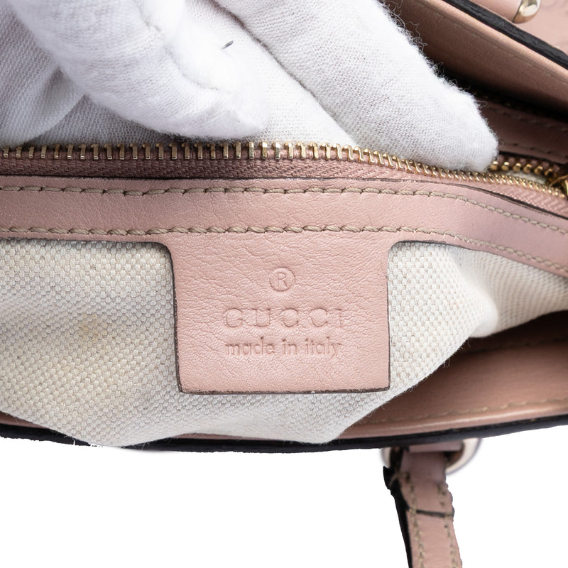 Small Guccissima Bree Satchel - Image 5