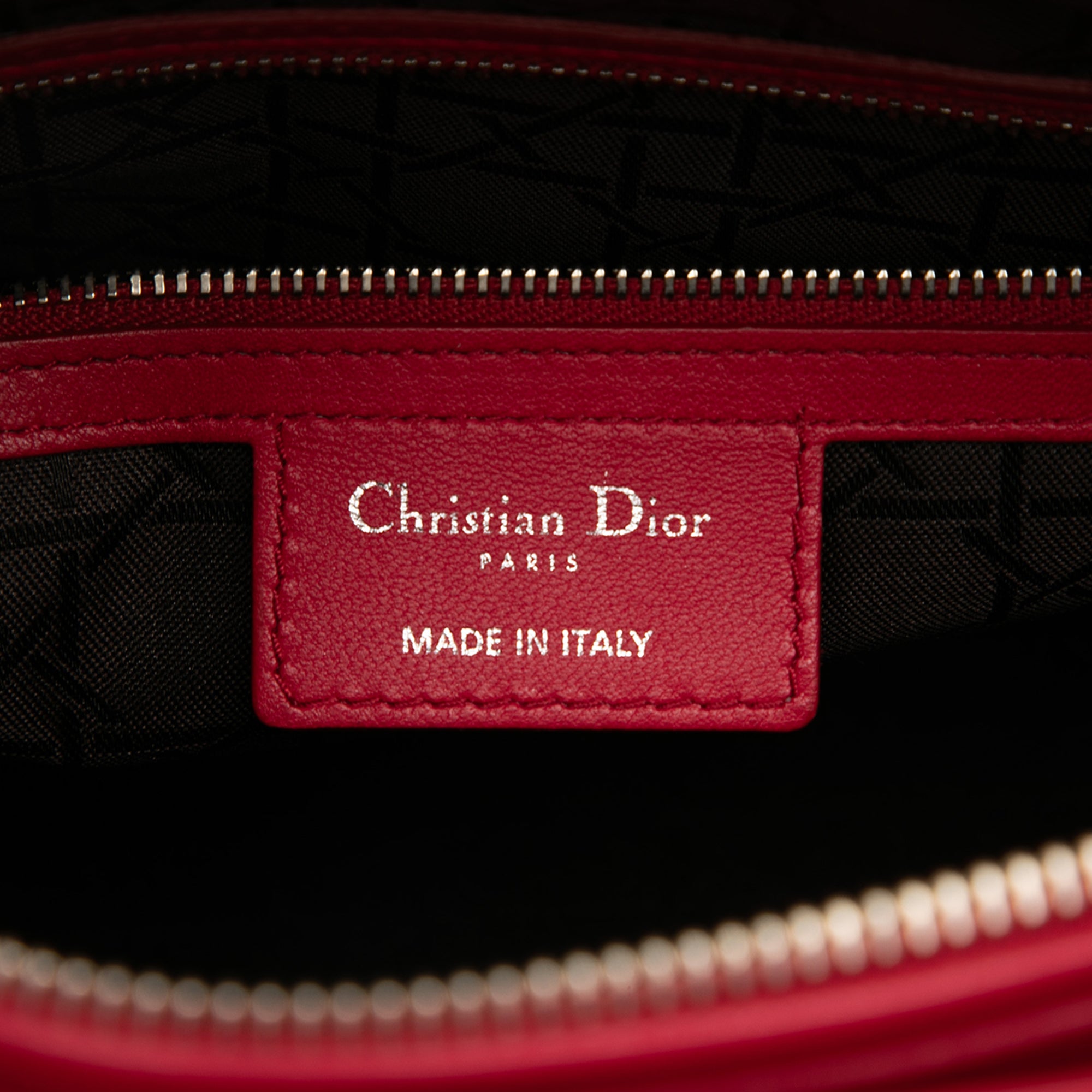 Large Lambskin Cannage Lady Dior - Image 5