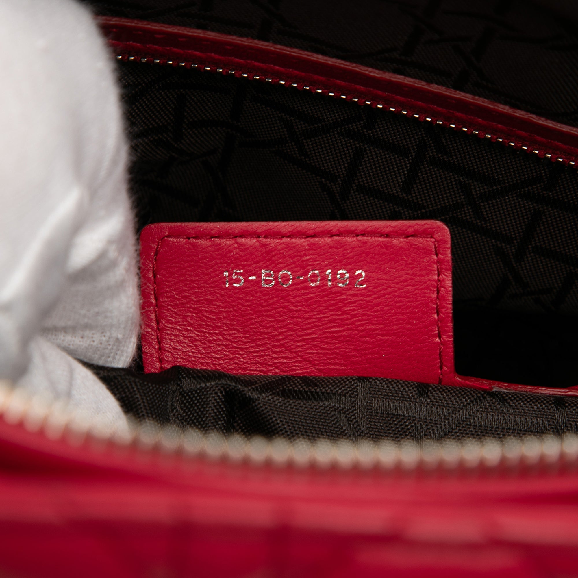 Large Lambskin Cannage Lady Dior - Image 6