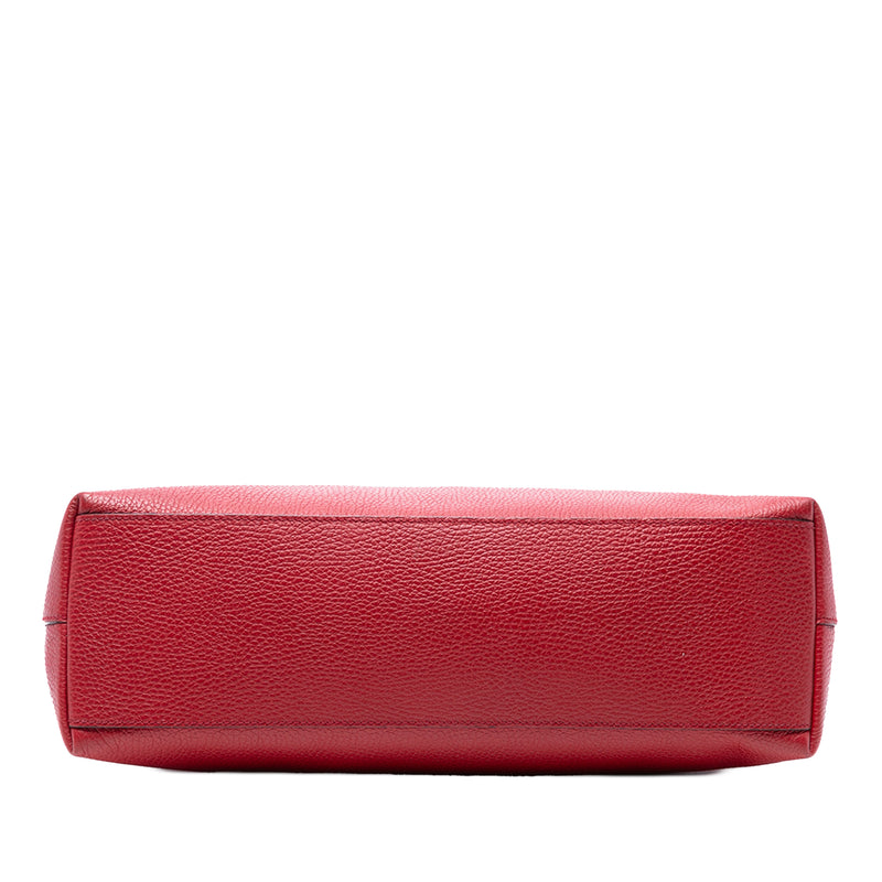 Leather Bamboo Tassel Satchel - Image 3