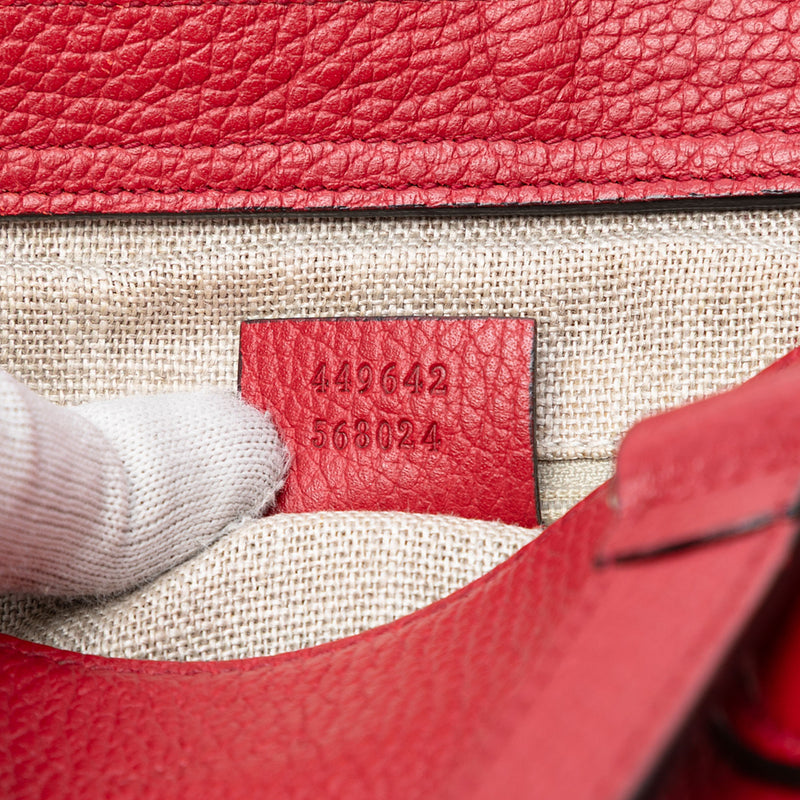 Leather Bamboo Tassel Satchel - Image 6
