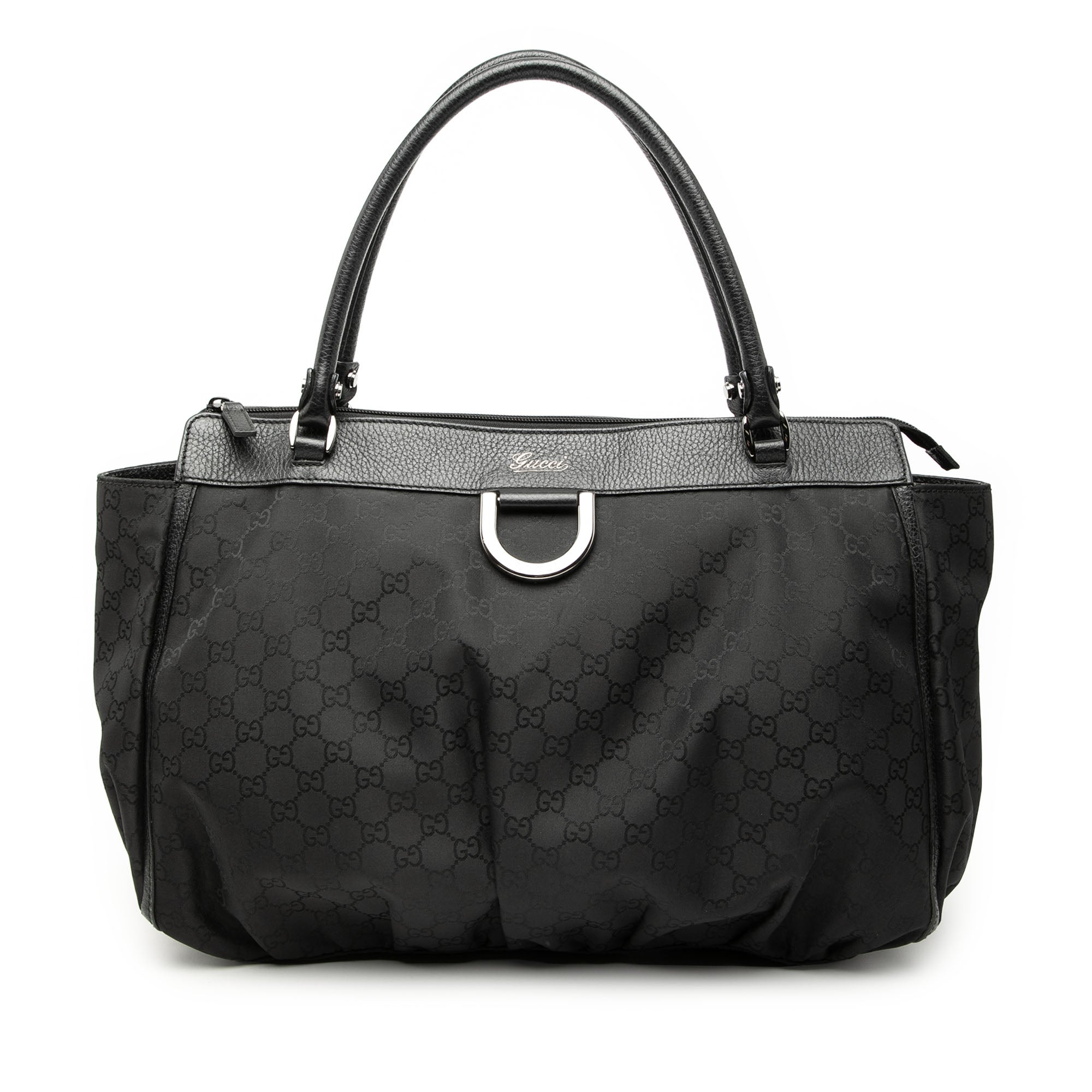 Large GG Nylon Abbey D Ring Tote - Image 1
