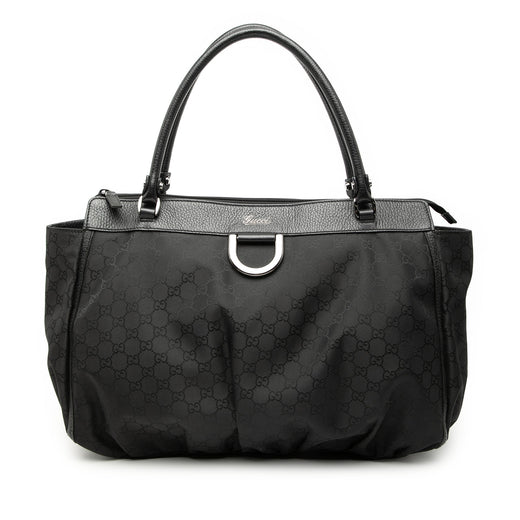 Large GG Nylon Abbey D Ring Tote - Image 1