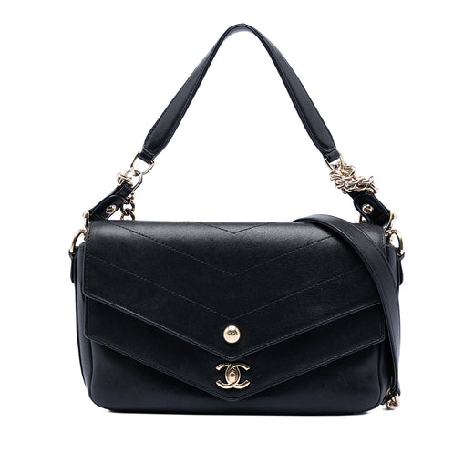 Mini Quilted Sheepskin Double Chevron Flap - Image 1